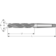 Aufbohrer HSS DIN343N 23° Z=3 17,00mm MK2